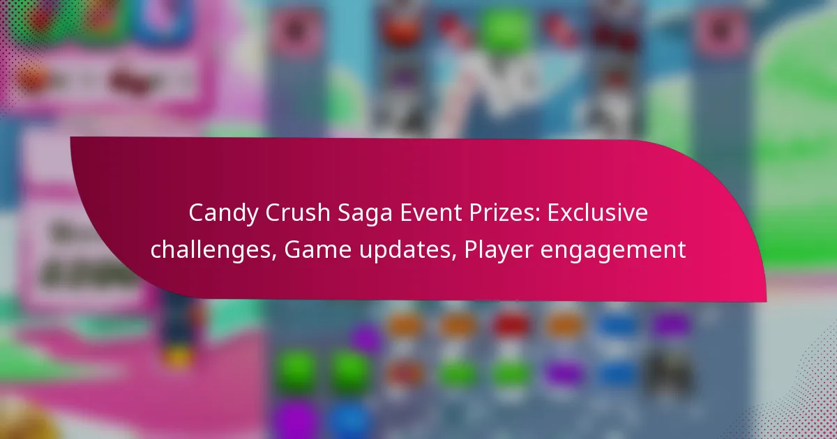 Candy Crush Saga Event Prizes: Exclusive challenges, Game updates, Player engagement
