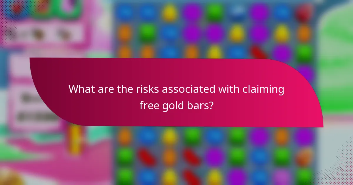 What are the risks associated with claiming free gold bars?